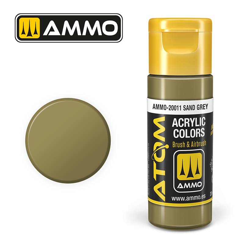 Ammo ATOM-20011 ATOM COLOR Sand Grey