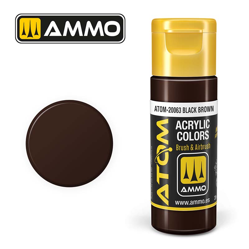 Ammo ATOM-20063 ATOM COLOR Black Brown