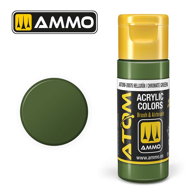 Ammo ATOM-20075 ATOM COLOR Hellgrün / Chromate Green