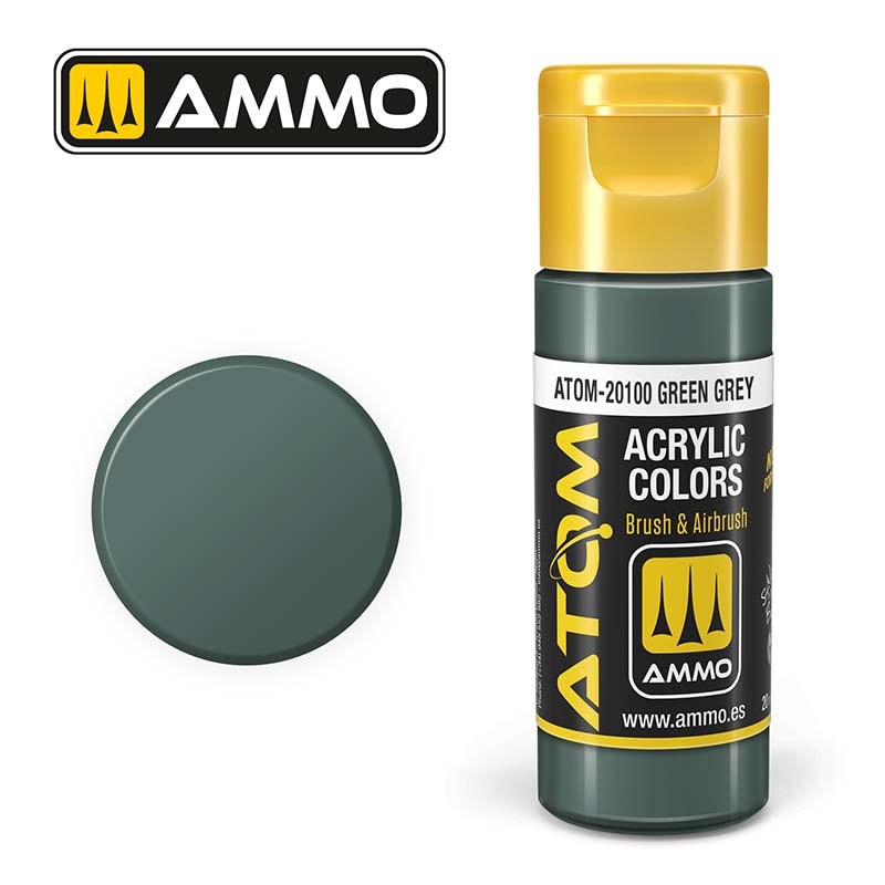 Ammo ATOM-20100 ATOM COLOR Green Grey