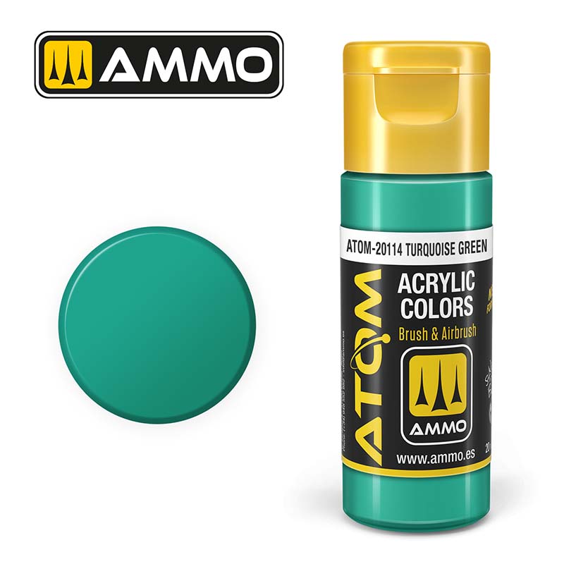 Ammo ATOM-20114 ATOM COLOR Turquoise Green