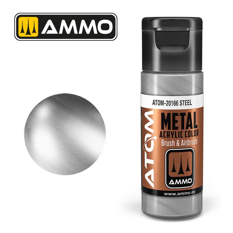 Ammo ATOM-20166 ATOM METALLIC Steel