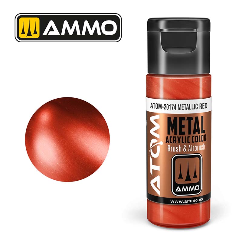 Ammo ATOM-20174 ATOM METALLIC Red