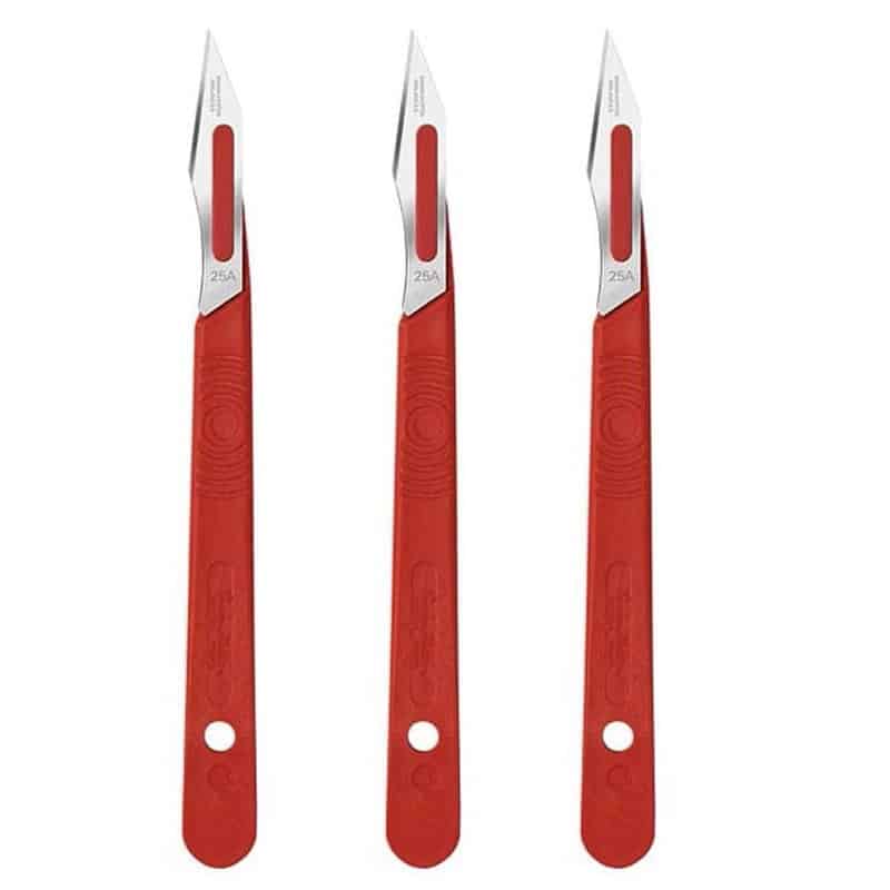 Swann Morton Trimaway Red Plastic Handle With 25A Blade 9205 (3 Pack) 9205 Swann Morton Trimaway Red Plastic Handle With 25A Blade 9205 (3 Pack) 9205