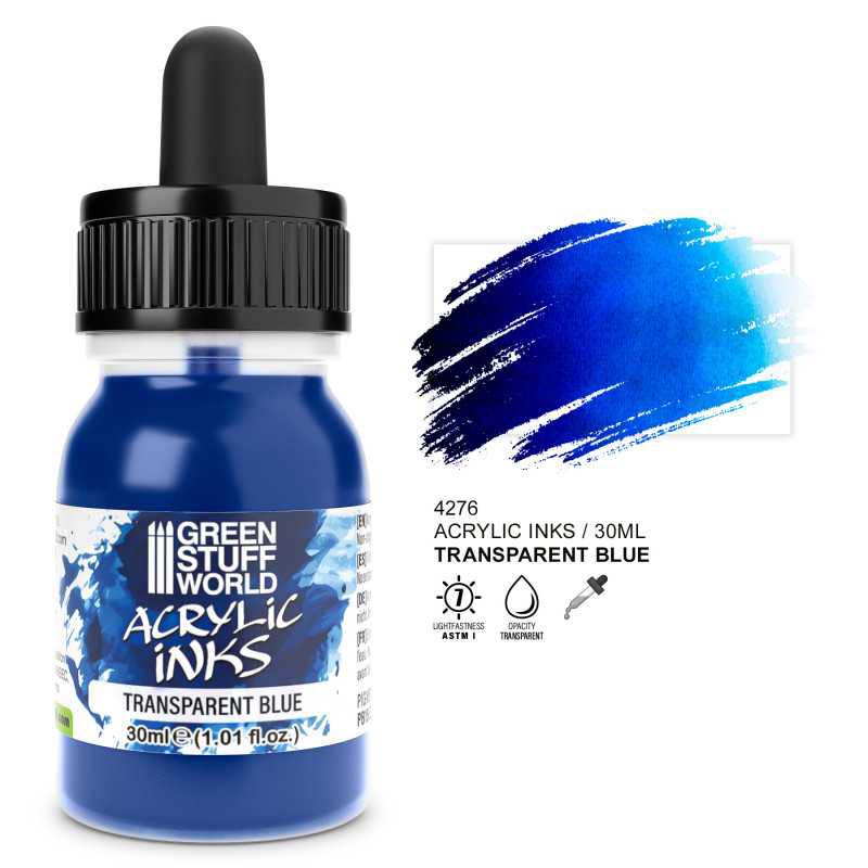 GreenStuffWorld 4276 Transparent Acrylic Ink - Blue