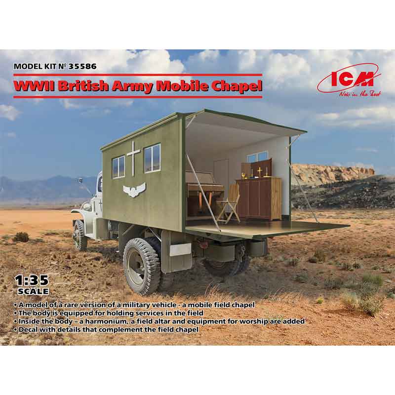 1/35 WWII British Army Mobile Chapel 35586 ICM