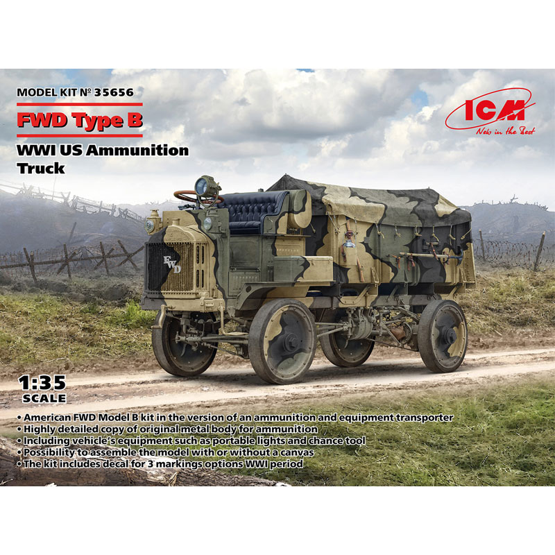 1/35 FWD Type B, WWI US Ammunition Truck 35656 ICM