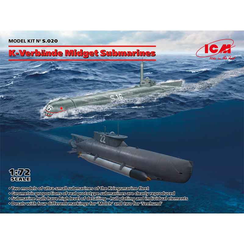 ICM S020 1/72 K-Verbande Midget Submarine