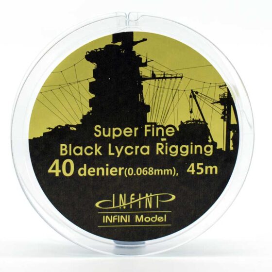 1/700-1/350 (145ft) Black Ship Rigging Super Fine Infini Model IR-0401B