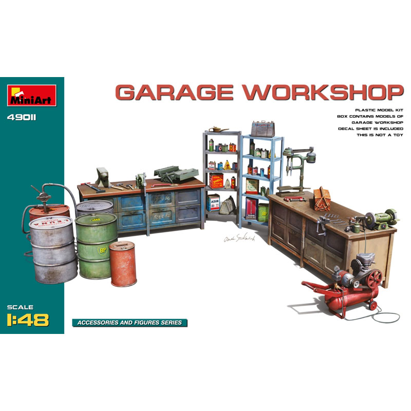 Miniart 49011 1/48 Garage Workshop