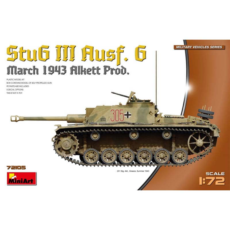 Miniart StuG III Ausf G March 1943 Prod (1/72) 72105