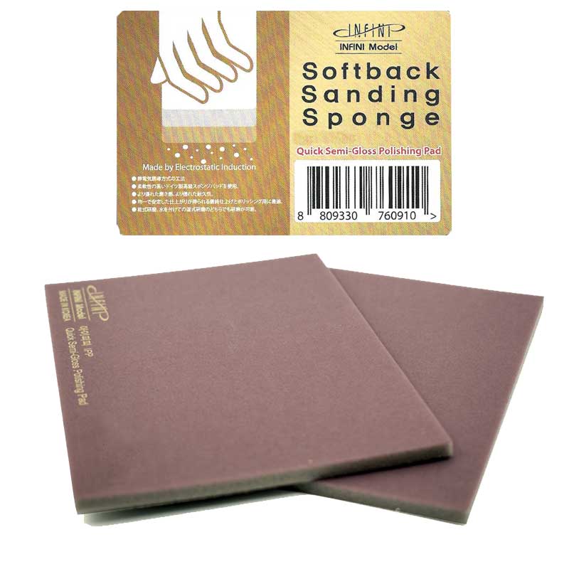 2X Sanding Sponge Coarse 220 Infini Model ISP-0220G