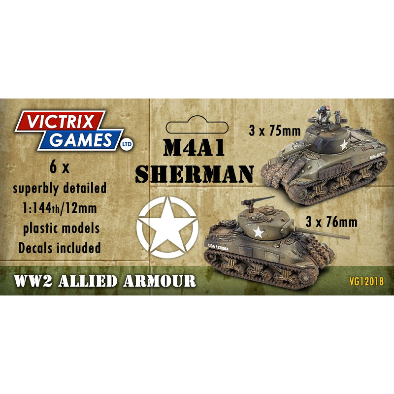 Victrix VG12018 12mm / 1:144 M4A1 Shermans