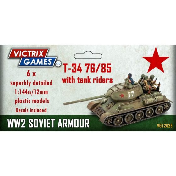Victrix Soviet T34 76/85 (12mm) VG12025 Victrix Soviet T34 76/85 (12mm) VG12025