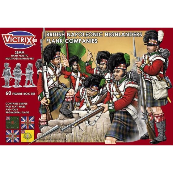 Victrix British Napoleonic Highlander Flank Companies (28mm) VX0007 Victrix British Napoleonic Highlander Flank Companies (28mm) VX0007
