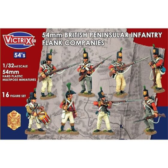 Victrix British Napoleonic Peninsular Infantry Flank Companies (54mm) VX5401 Victrix British Napoleonic Peninsular Infantry Flank Companies (54mm) VX5401