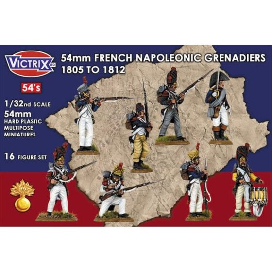 Victrix French Napoleonic Grenadiers 1805-1812 (54mm) VX5402 Victrix French Napoleonic Grenadiers 1805-1812 (54mm) VX5402