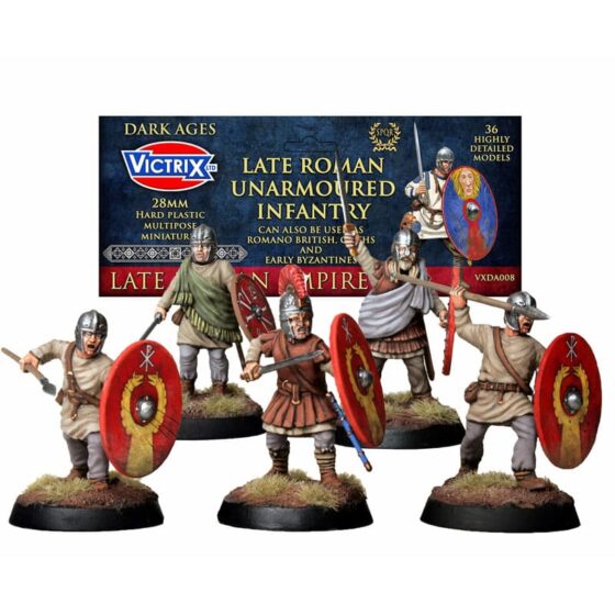 Victrix Late Roman Unarmoured Infantry (28mm) VXDA008 Victrix Late Roman Unarmoured Infantry (28mm) VXDA008
