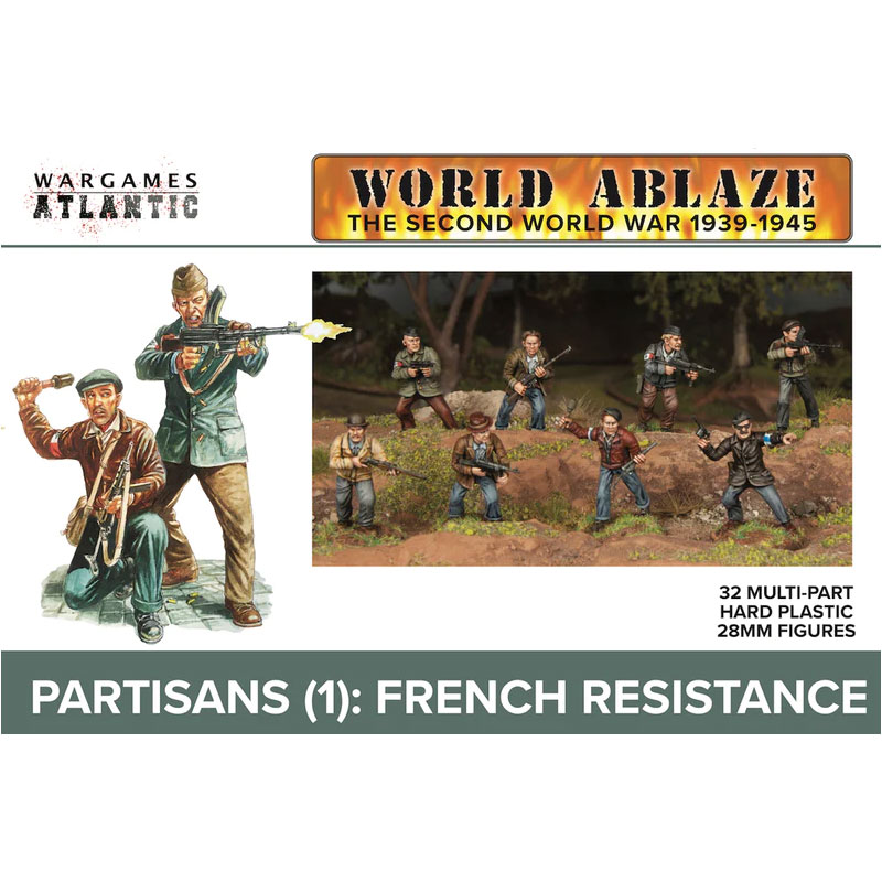 Wargames Atlantic WAAWA001 28mm Partisans (1) French Resistance