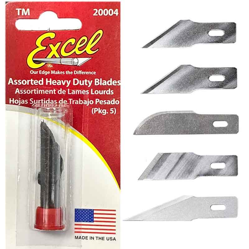 Excel Assorted Heavy-Duty Blades Replacement Blades (5