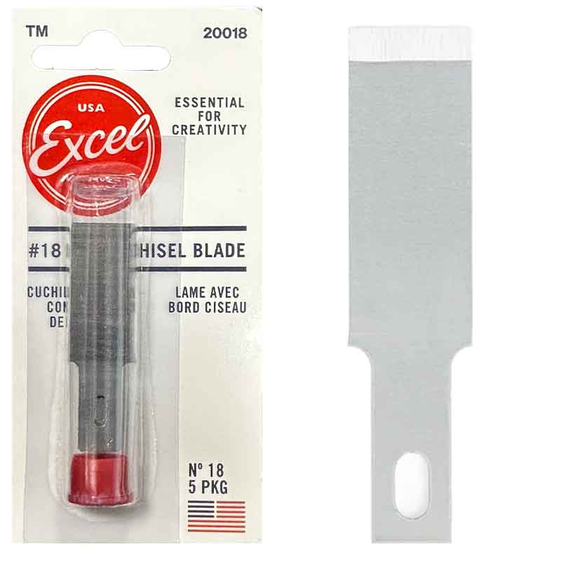 Excel 20018 5x No.18 Large Chisel Blade