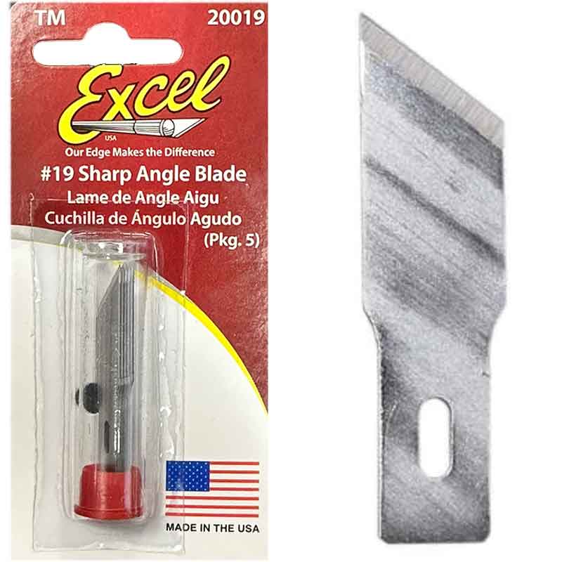 Excel 20019 5x No.19 Sharpe Angle Blade