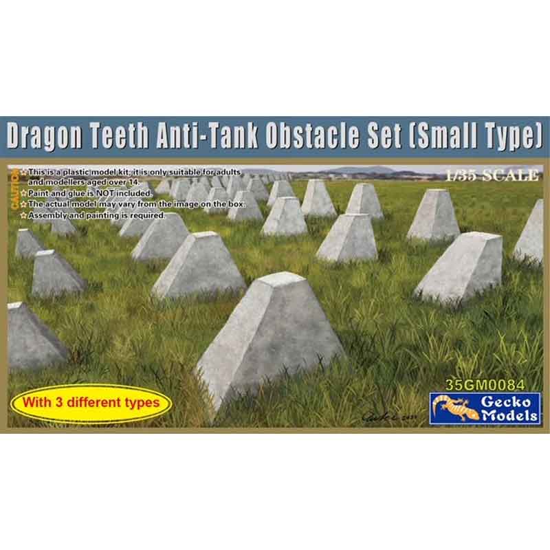 Gecko Models 35GM0084 1/35 Dragon Teeth Anti-Tank Obstacle Set (Small Version)