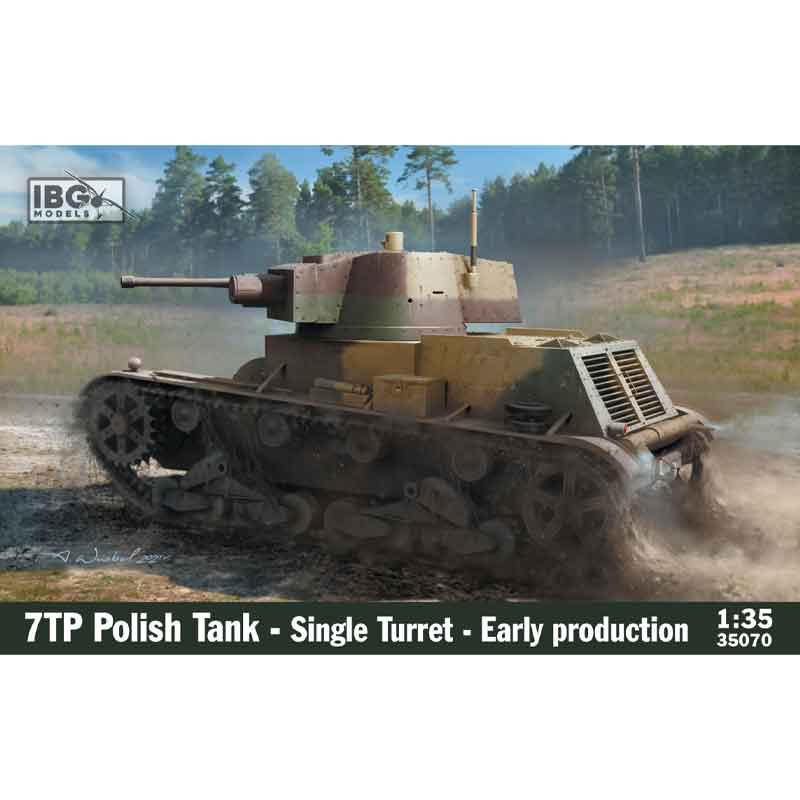 IBG Models 35070 1/35 7TP Polish Tank - Single Turret - Early Production