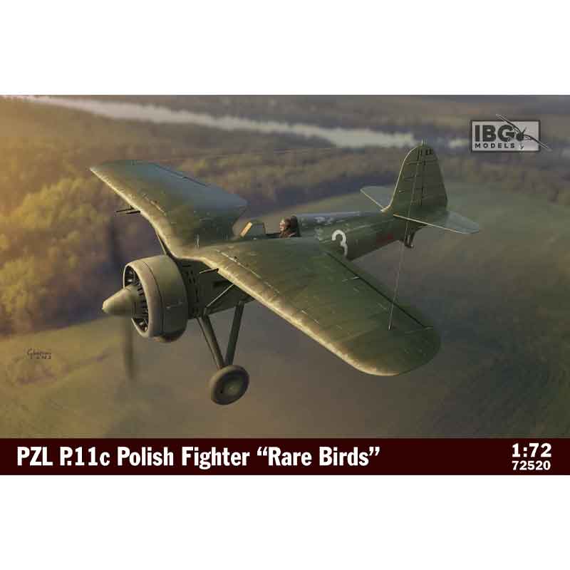 IBG Models 72520 1/72 PZL P.11c Polish Fighter - Rare Birds