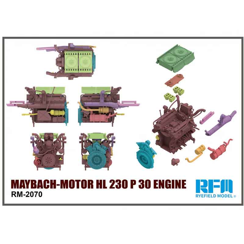 Rye Field Models RM2070 1/35 Maybach-Motor Hl 230 P 30 Engine