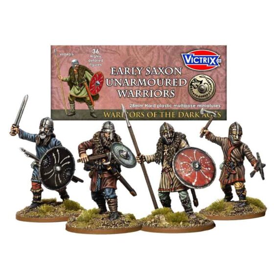 Victrix Early Saxon Unarmoured Warriors (28mm) VXDA016 Victrix Early Saxon Unarmoured Warriors (28mm) VXDA016