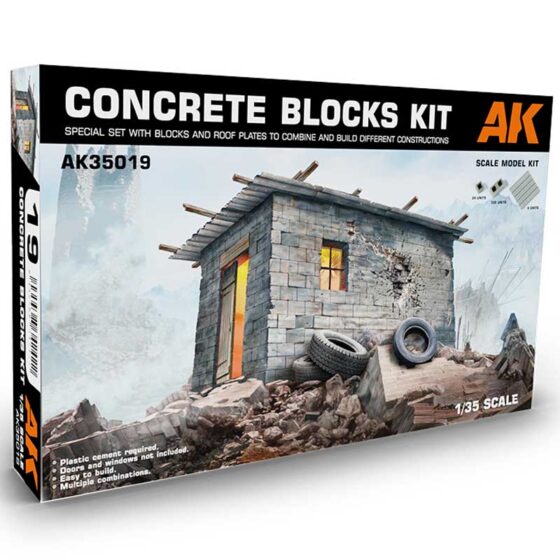 AK Interactive Concrete Blocks (1/35) AK-35019 AK Interactive Concrete Blocks (1/35) AK-35019