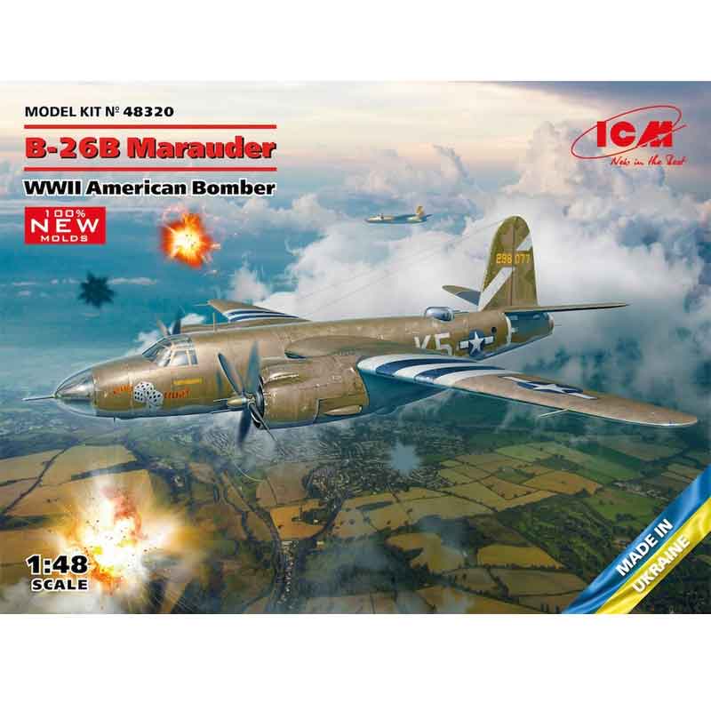 ICM 48320 1/48 Martin B-26B Marauder WWII American Bomber