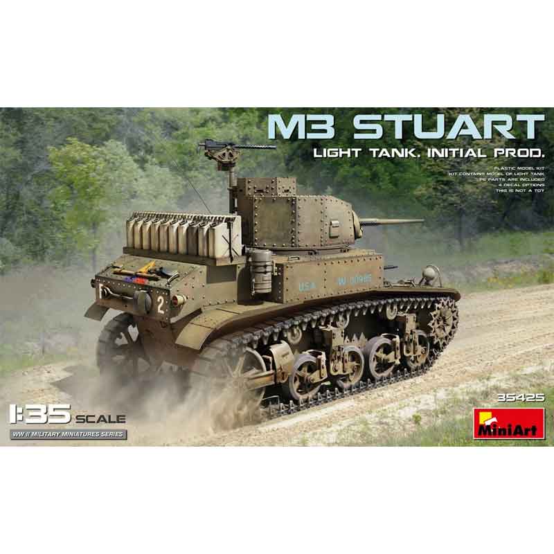 Miniart M3 Stuart Light Tank. Initial Prod (1/35) 35425
