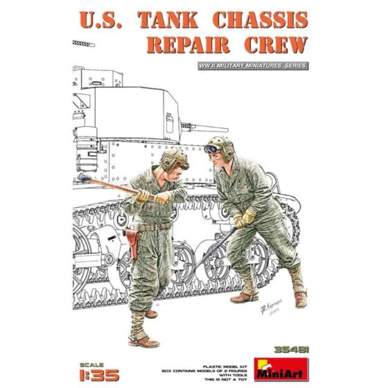 Miniart US Tank Chassis Repair Crew (1/35) 35481 Miniart US Tank Chassis Repair Crew (1/35) 35481