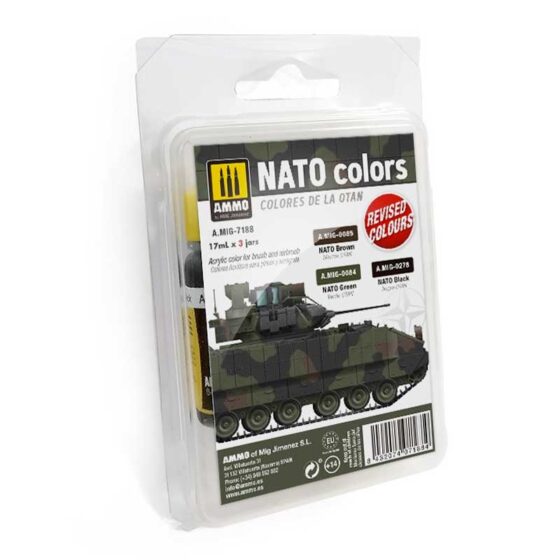 NATO Colour Set Ammo Mig 7188 NATO Colour Set Ammo Mig 7188