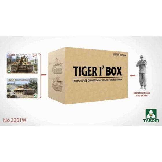 Takom Tiger 1 - 2 Box Special (1/35) 2201W Takom Tiger 1 - 2 Box Special (1/35) 2201W