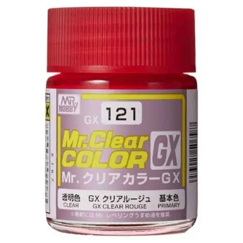 Mr Hobby GX-121 18ml Mr Clear Color GX - Clear Rouge