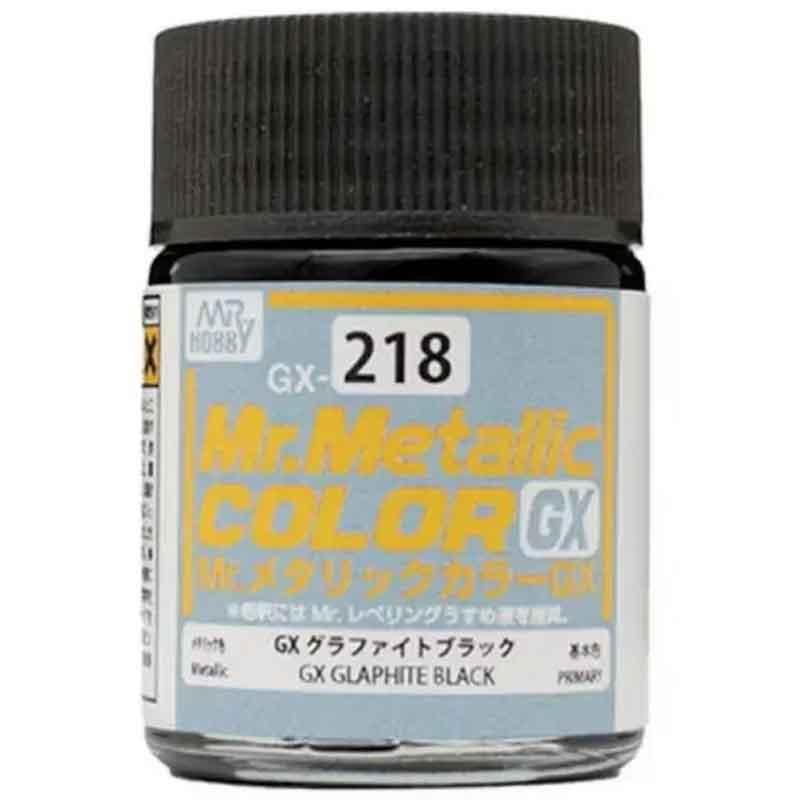Mr Hobby GX-218 18ml Mr Metallic Color GX - Graphite Black