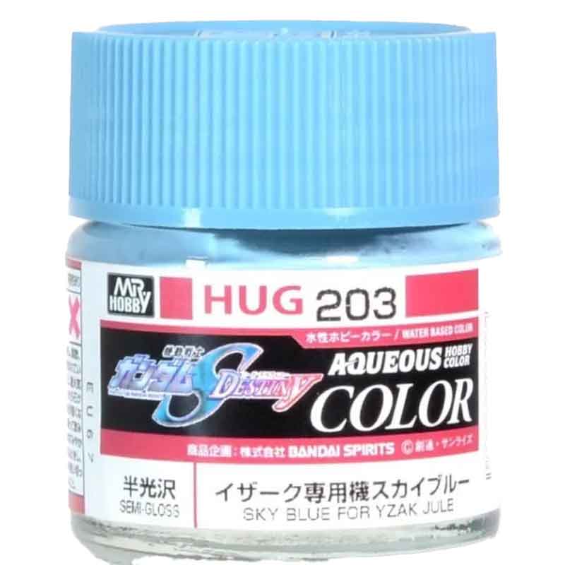 Mr Hobby HUG-203 10ml Aqueous Gundam Color - Sky Blue For Yzak Jule