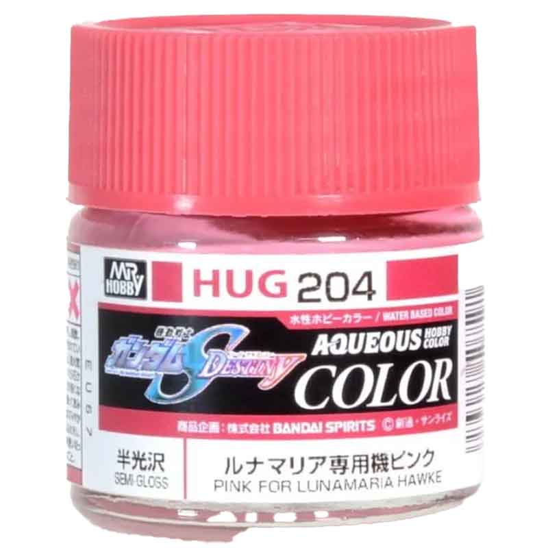 Mr Hobby HUG-204 10ml Aqueous Gundam Color - Pink F Lunamaria Hawke