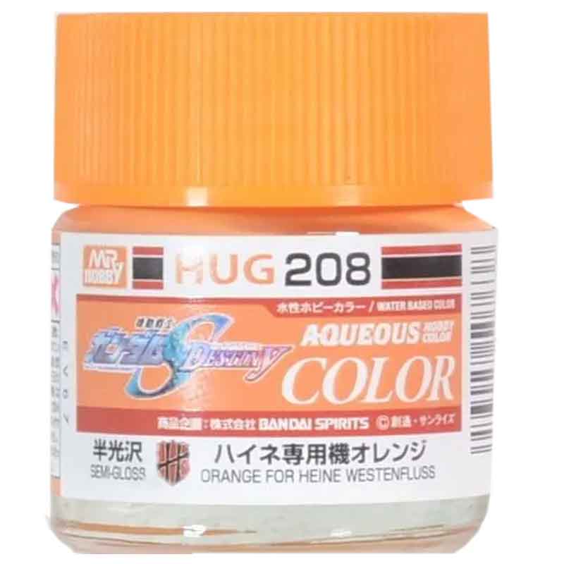 Mr Hobby HUG-208 10ml Aqueous Gundam Color - Orange F H Westenfluss