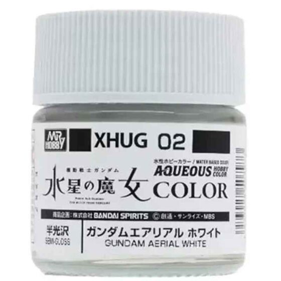 Mr Hobby - Aqueous Gundam Color - Aerial White (10ml) | XHUG-02