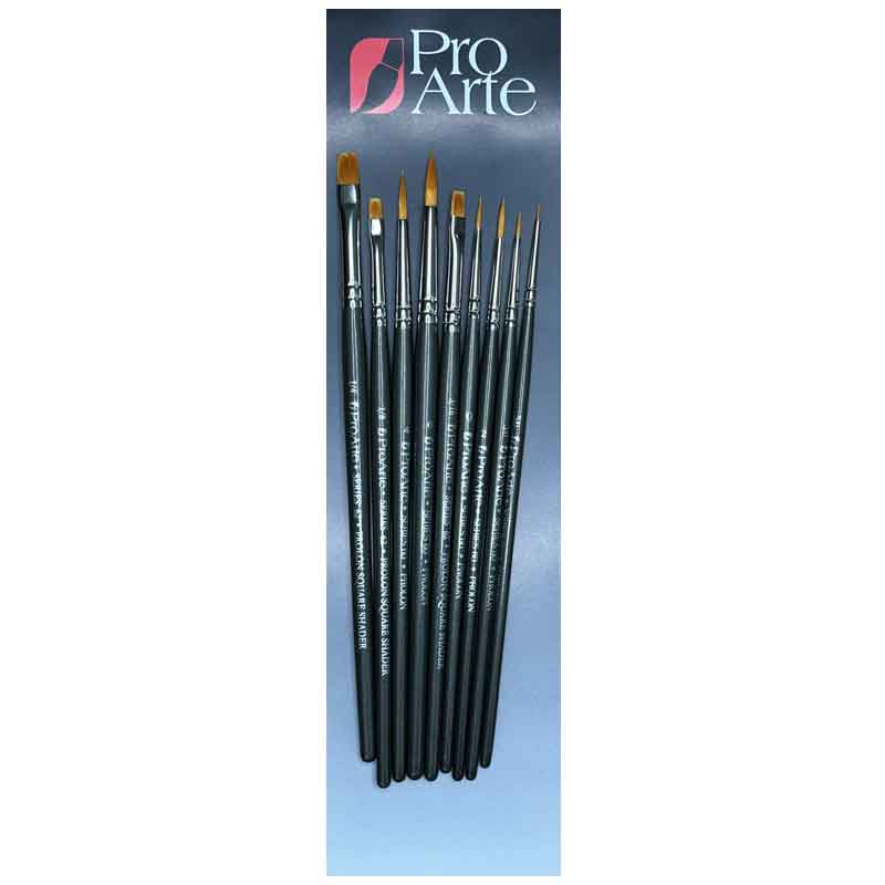 ProArte  Prolon Assorted Paint Brush Set