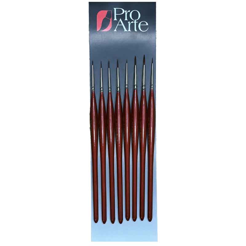 ProArte  Tri-Grip Detailer Paint Brush Set