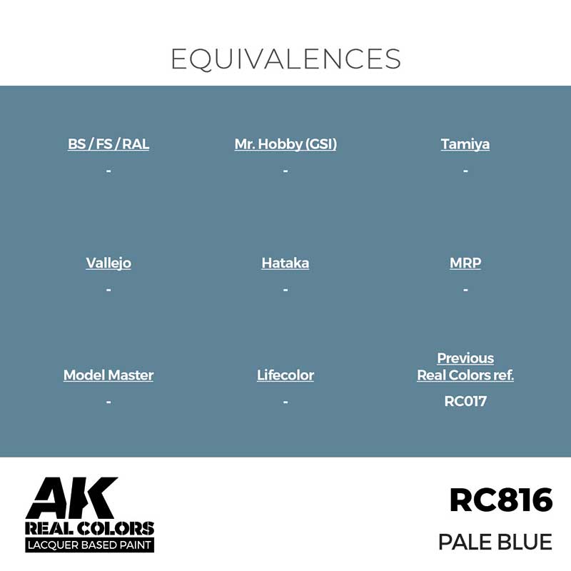 AK Interactive RC816 17ml Pale Blue Real Color