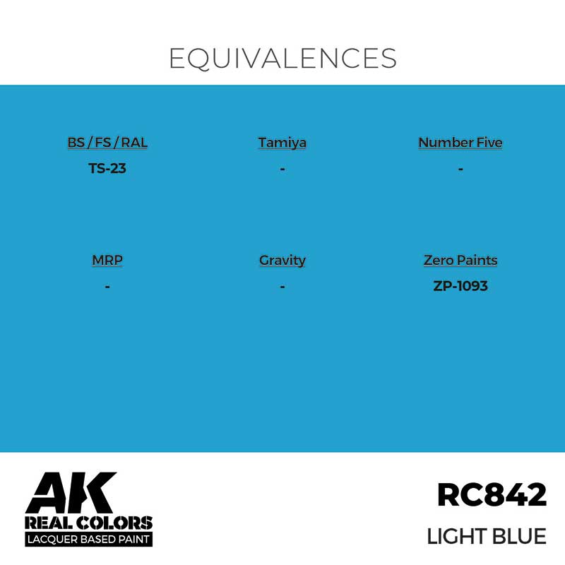 AK Interactive RC842 17ml Light Blue Real Color
