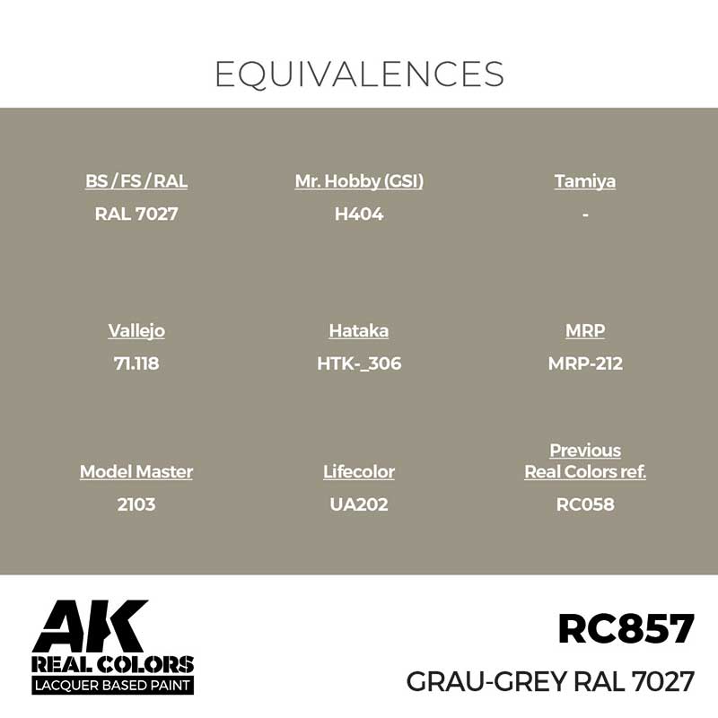 AK Interactive RC857 17ml Grau-Grey RAL 7027 Real Color