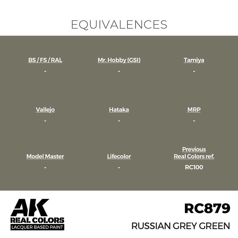 AK Interactive RC879 17ml Russian Grey Green Real Color