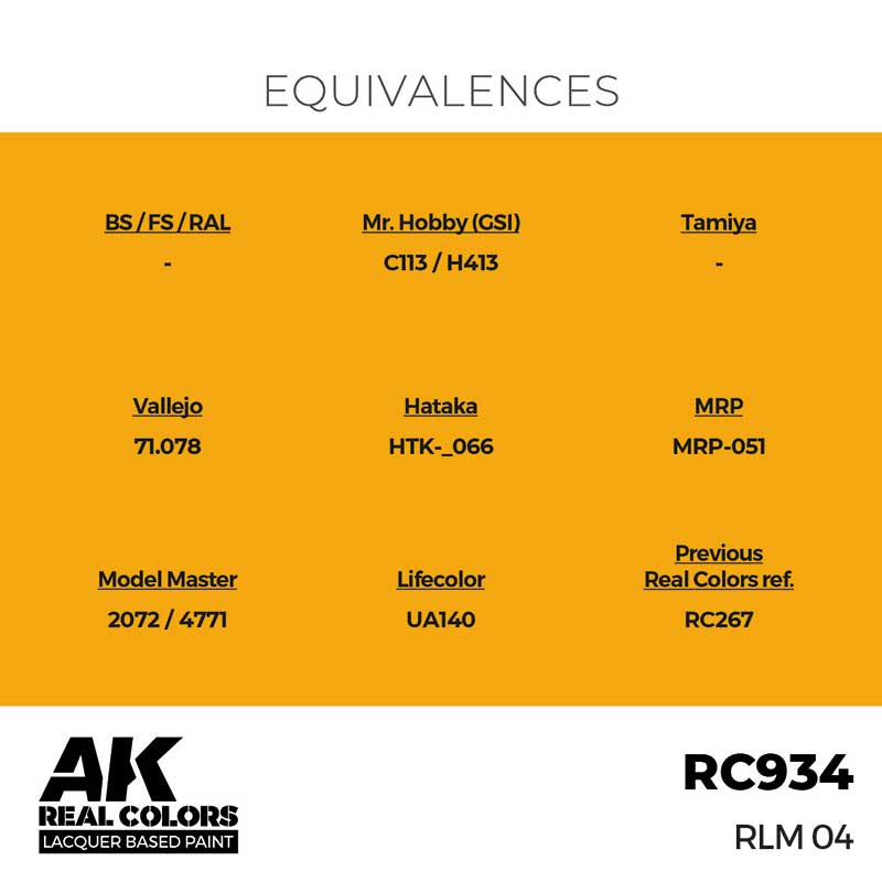 AK Interactive RC934 17ml RLM 04 Real Color